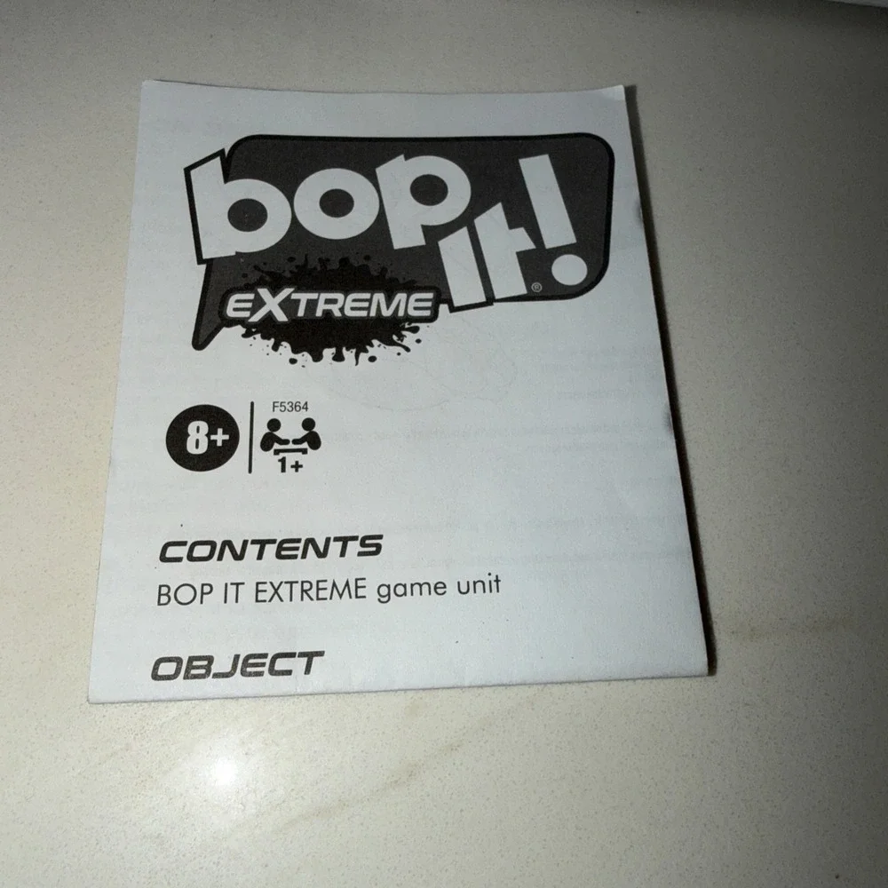 Hasbro Bop It Extreme 2022 Electronic Game for 1 or More Players Fun Party O-BOX